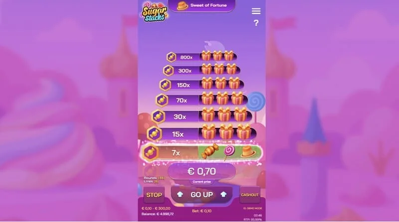 Sugar Stacks – saldus dešimties konditerinių lygių bokštas
